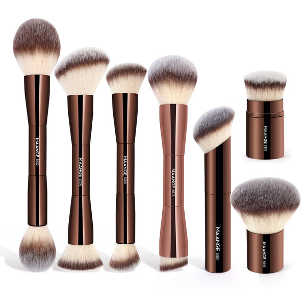 MAANGE Makeup Brushes Double Head Foundation Powder Concealer Blusher