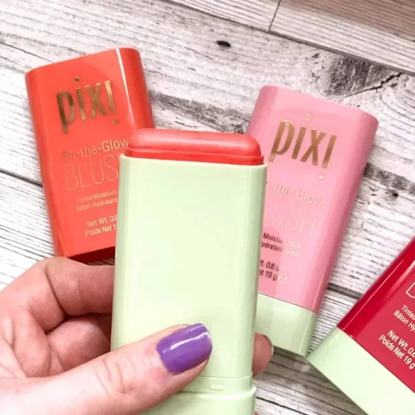 Cheek 3-in-1 Lip Tinted Moistured Blush Stick Silky Brighten Blush