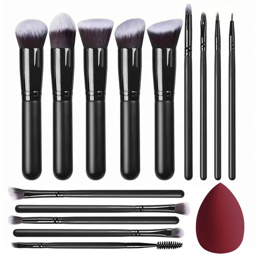 NEW 14PCS Makeup Brushes Set  Soft Fluffy Foundation Blush Powder