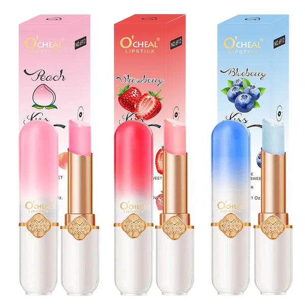 O'CHEAL Color Fruit Lipstick Peach Temperature Changing Lip balm