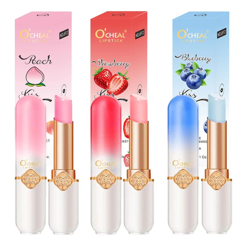 O'CHEAL Color Fruit Lipstick Peach Temperature Changing Lip balm
