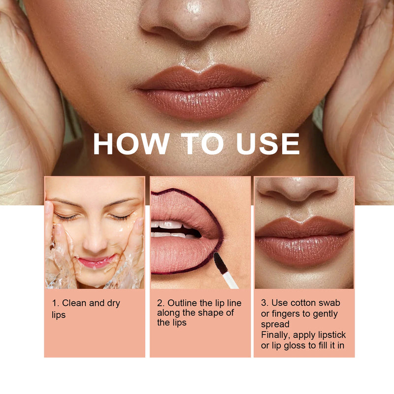 Peel Off Lip Liner Waterproof Long Lasting Lipliner Pencil