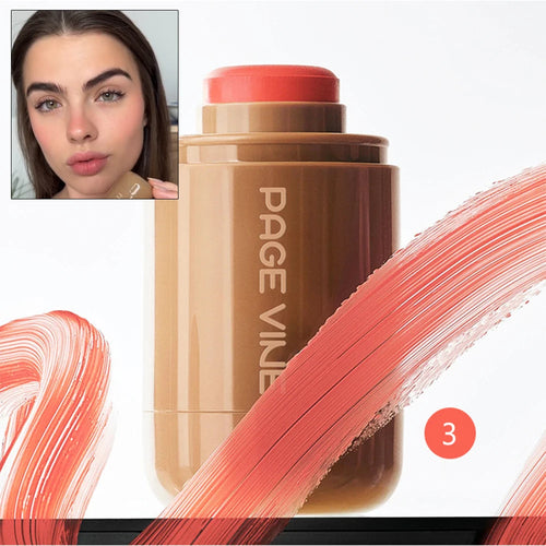 PAGE VINE Pocket Blush Stick Multi-Functional 6 Colors Lip & Cheek