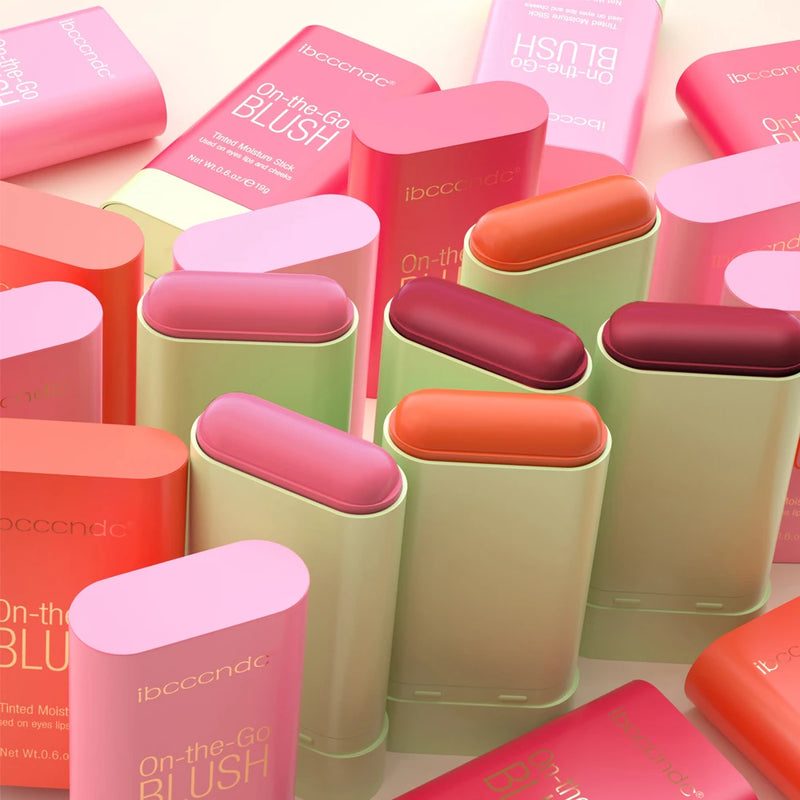 Tinted Mositure Blush Stick Face Pink Cream Cheek Blusher Cosmetics 3