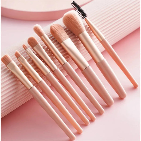 8PCS Soft Fluffy Makeup Brushes Set for cosmetics Foundation Blush