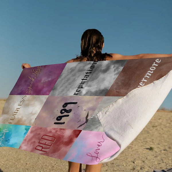 Vintage T-Taylor-Swift Microfiber Printed Beach Towel