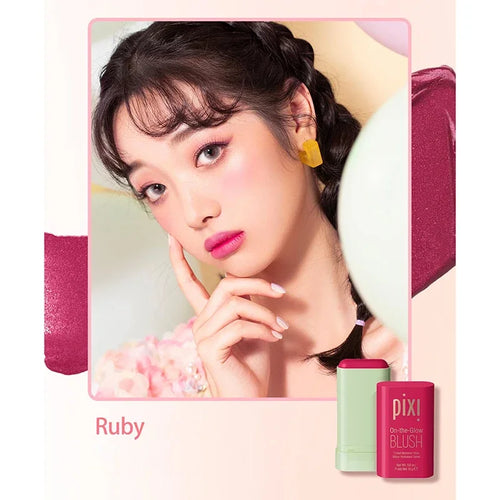Cheek 3-in-1 Lip Tinted Moistured Blush Stick Silky Brighten Blush
