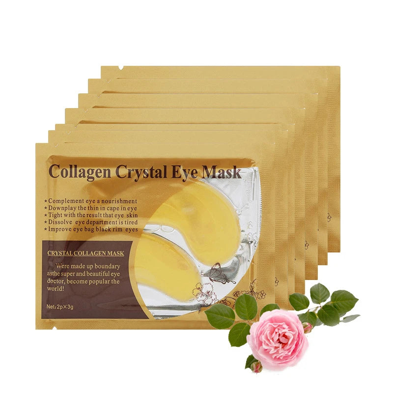 20Pcs=10Pairs Gold Collagen Crystal Eye Mask skincare Eye Patches