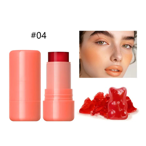 Jelly blush lip gloss stick for lazy people to contour, even skin