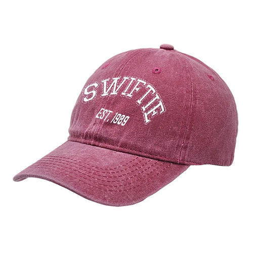 New TS Baseball Caps 1989 Embroidery Hats Retro