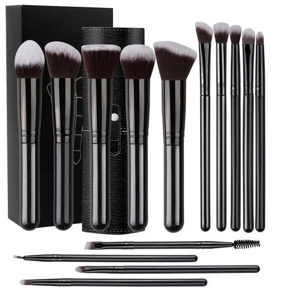 NEW 14PCS Makeup Brushes Set  Soft Fluffy Foundation Blush Powder