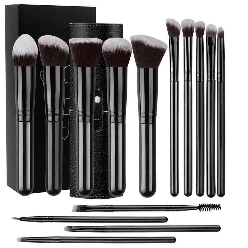 NEW 14PCS Makeup Brushes Set  Soft Fluffy Foundation Blush Powder