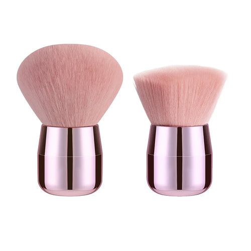 CALIYI 1/2 PCS Fluffy Loose Powder Blush Brushes Portable MINI Luxury