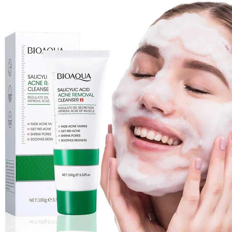 BIOAQUA Salicylic Acid Facial Cleanser Acne Treatment Moisturizing Oil