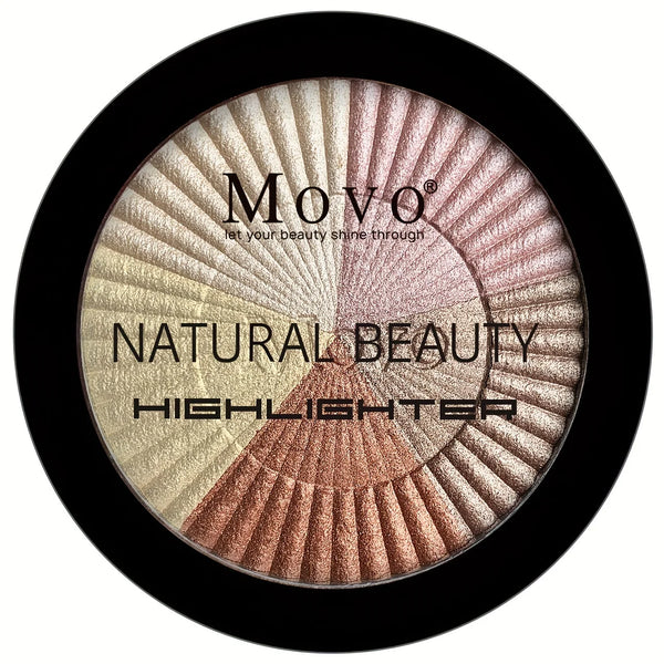 5 Colors Highlighter Powder Makeup Palette, Shimmer Glitter
