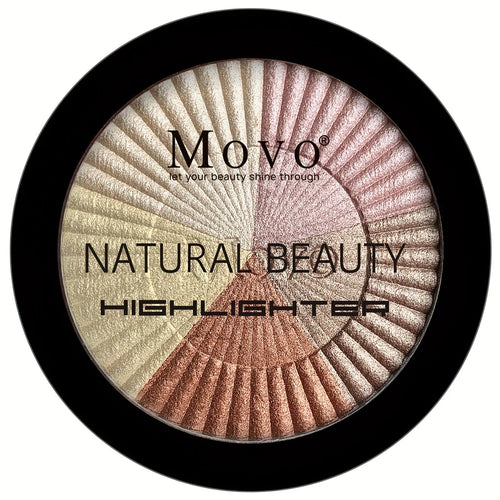 5 Colors Highlighter Powder Makeup Palette, Shimmer Glitter