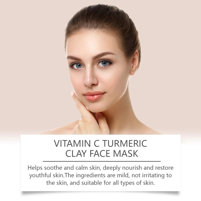 Vitamin C Turmeric Mud Mask Cleansing Shrinking Pores Moisturizer