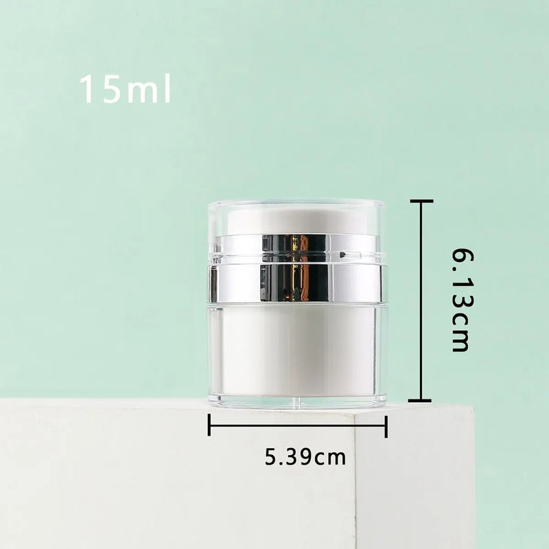 15/30/50ml Air Pump Moisturizer Jar Container Empty Cream Subpackage