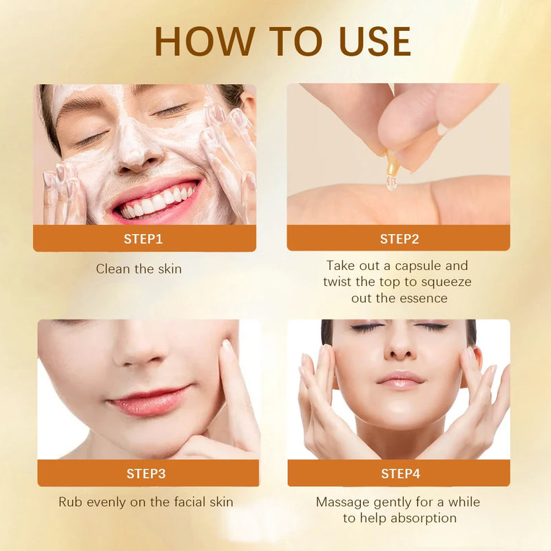 90 Pcs/Bottle Retinol Serum Ceramide Capsules Night Serum Moisturizing
