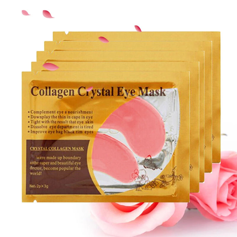 20Pcs=10Pairs Gold Collagen Crystal Eye Mask skincare Eye Patches